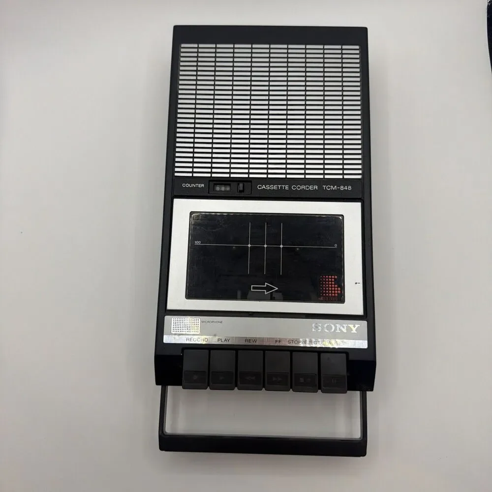 Vintage Sony Cassette Recorder TCM-848